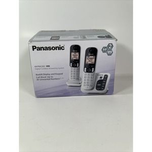 Panasonic KX-TGC222S‎ DECT 6.0 Plus Cordless Phone System w/Answering Machine
